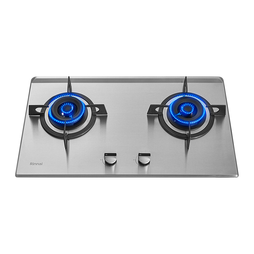 Rinnai 2 Burner Built-In Stainless Steel Gas Cooker Hob RB-27HS | Seng Huat